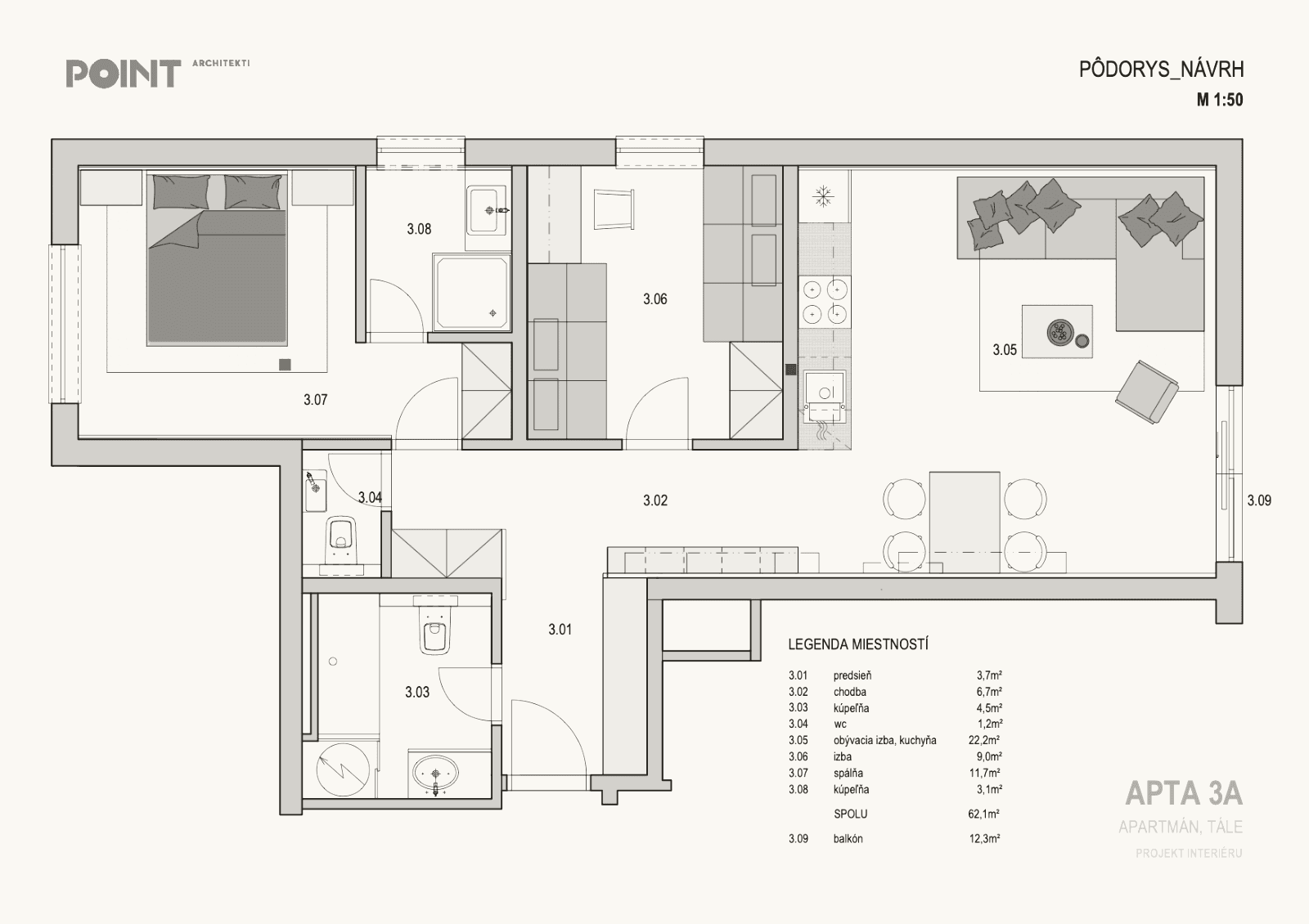 Lúčnica — apartmán 3A